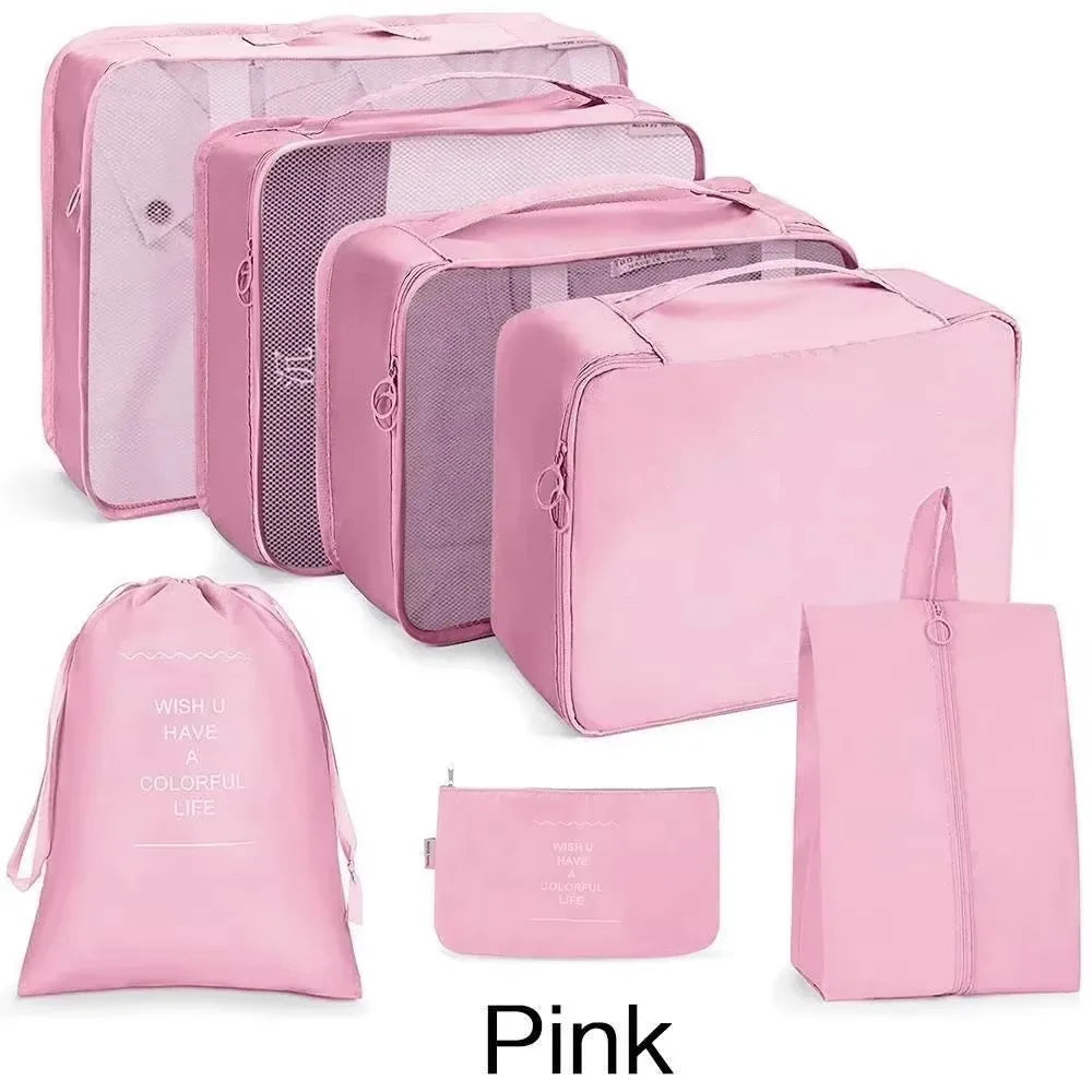 ¿Te gustaría mantener tu equipaje perfectamente organizado y protegido durante tus viajes? Con nuestro Juego de Bolsas de Almacenamiento para Viaje, podrás organizar fácilmente tus pertenencias, desde ropa y calzado hasta artículos pequeños y accesorios