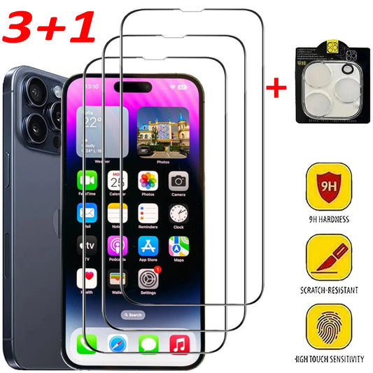 Protege tu iPhone al Máximo: Vidrio Templado 3+1 de Alta Resistencia