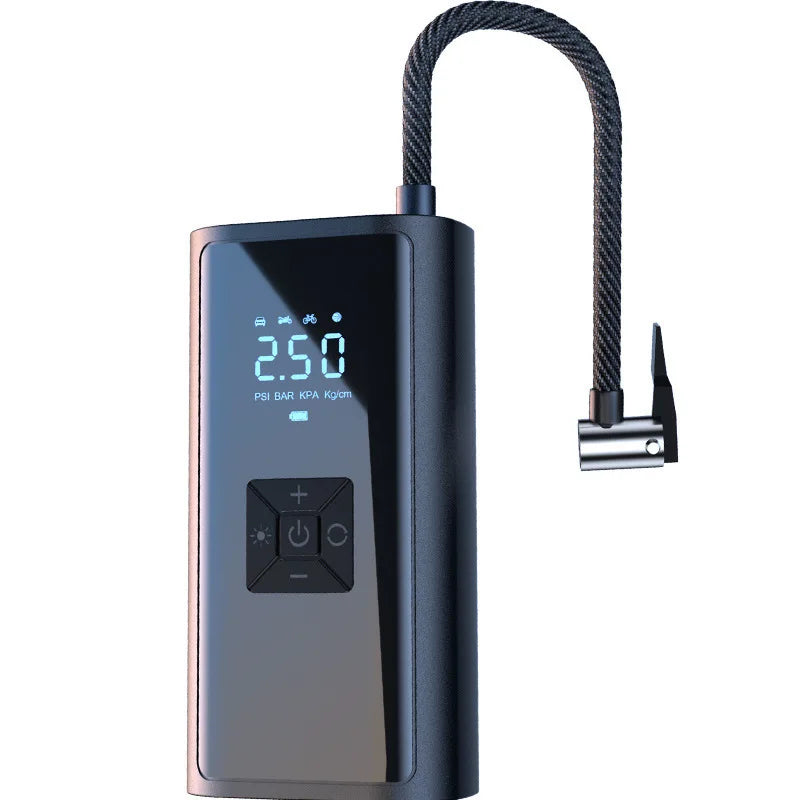 Bomba de Aire Inteligente 3 en 1: Infla Rápido, Ilumina y Carga tu Celular!