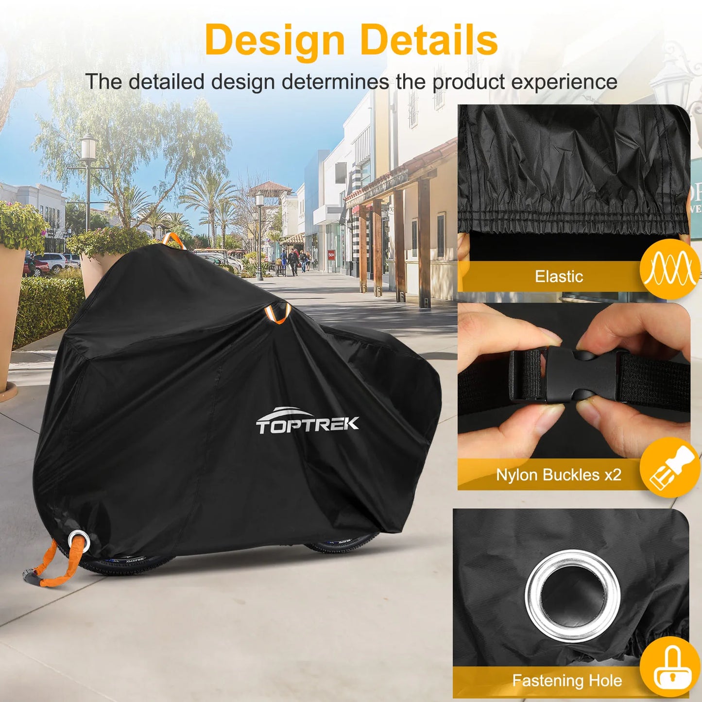 ¿Te preocupa el clima o el polvo que puede dañar tu bicicleta? La funda protectora Toptrek es la solución perfecta para mantener tu bicicleta en perfecto estado sin importar las condiciones. Con esta cubierta impermeable de alta calidad