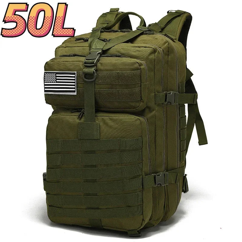 Prepárate para Cualquier Aventura con esta Mochila Táctica de 50 L