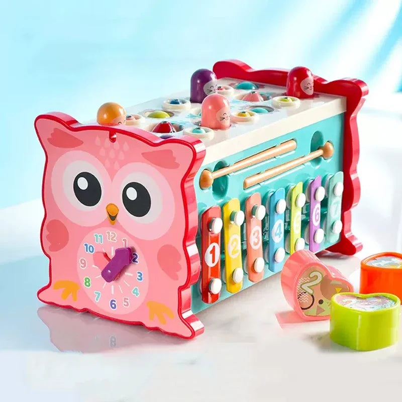 ¡Descubre el juguete perfecto para el desarrollo de tu bebé con el cubo Montessori 8 en 1!