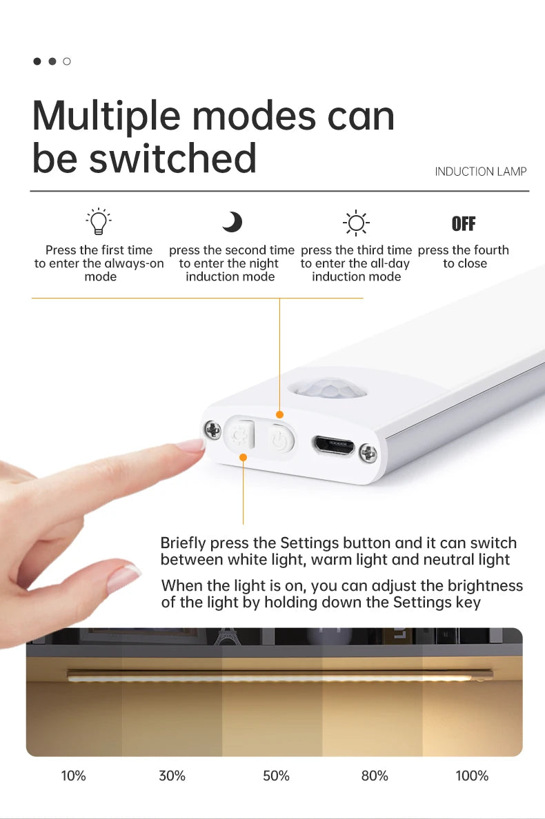 Ilumina Cualquier Espacio de forma Automática y Eficiente con esta Luz LED Ultra Delgada.
