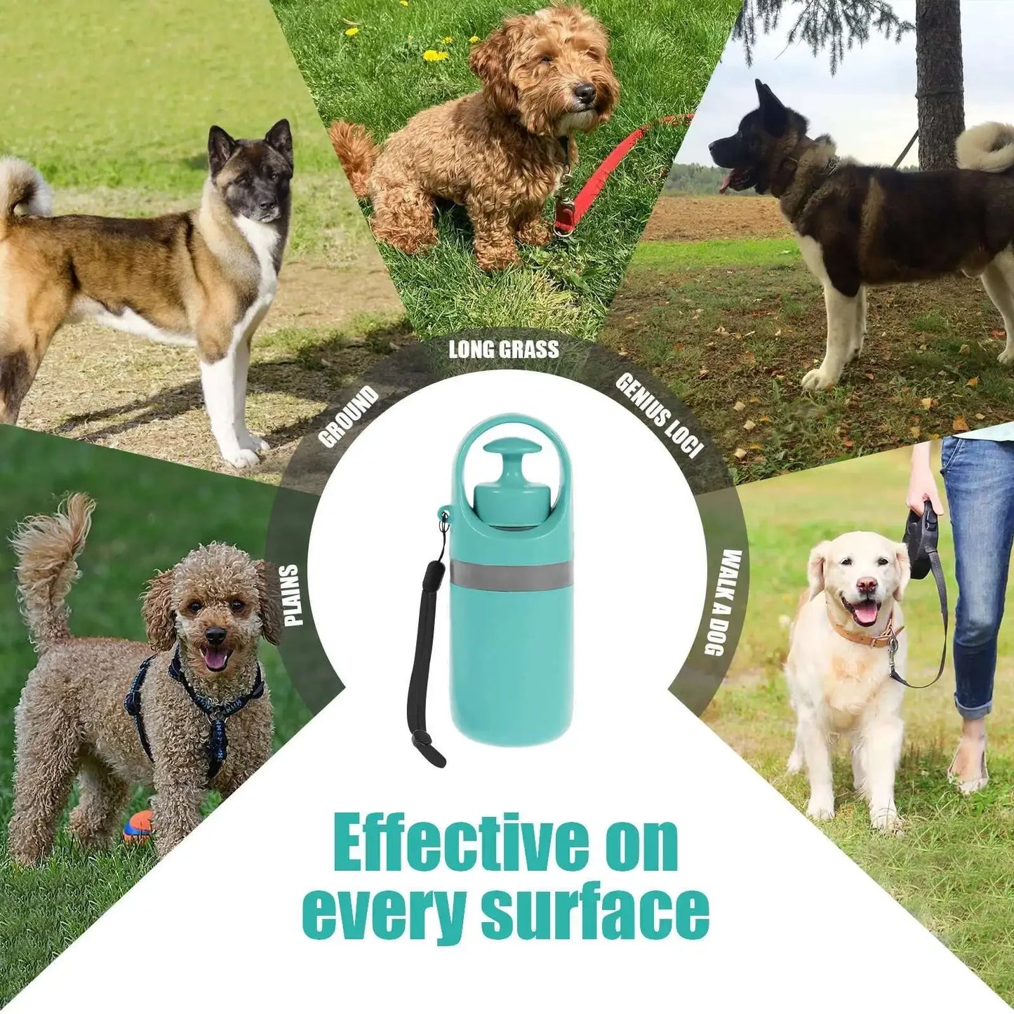 ¿Estás cansado de cargar con bolsas sucias mientras paseas a tu mascota? ¡Este Recogedor de Basura Portátil para Mascotas es la solución perfecta! Con un diseño compacto y funcional