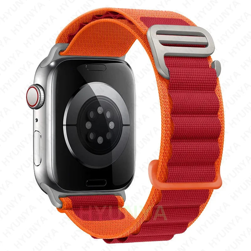 Comodidad, resistencia y estilo para tu Apple Watch con la correa Alpine deportiva.