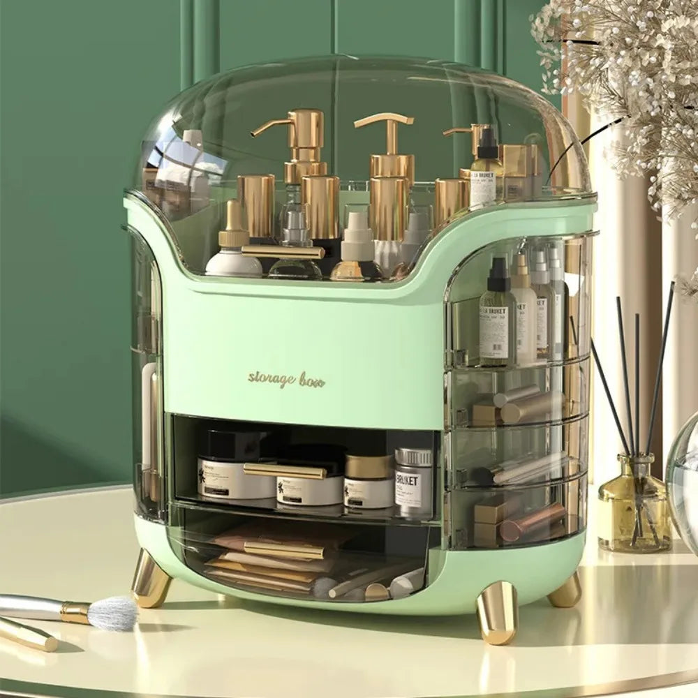 Mantén tu espacio ordenado y tus productos de belleza siempre a la mano Diseñado para quienes buscan una solución práctica y elegante, este organizador es perfecto para almacenar desde cosméticos hasta joyería