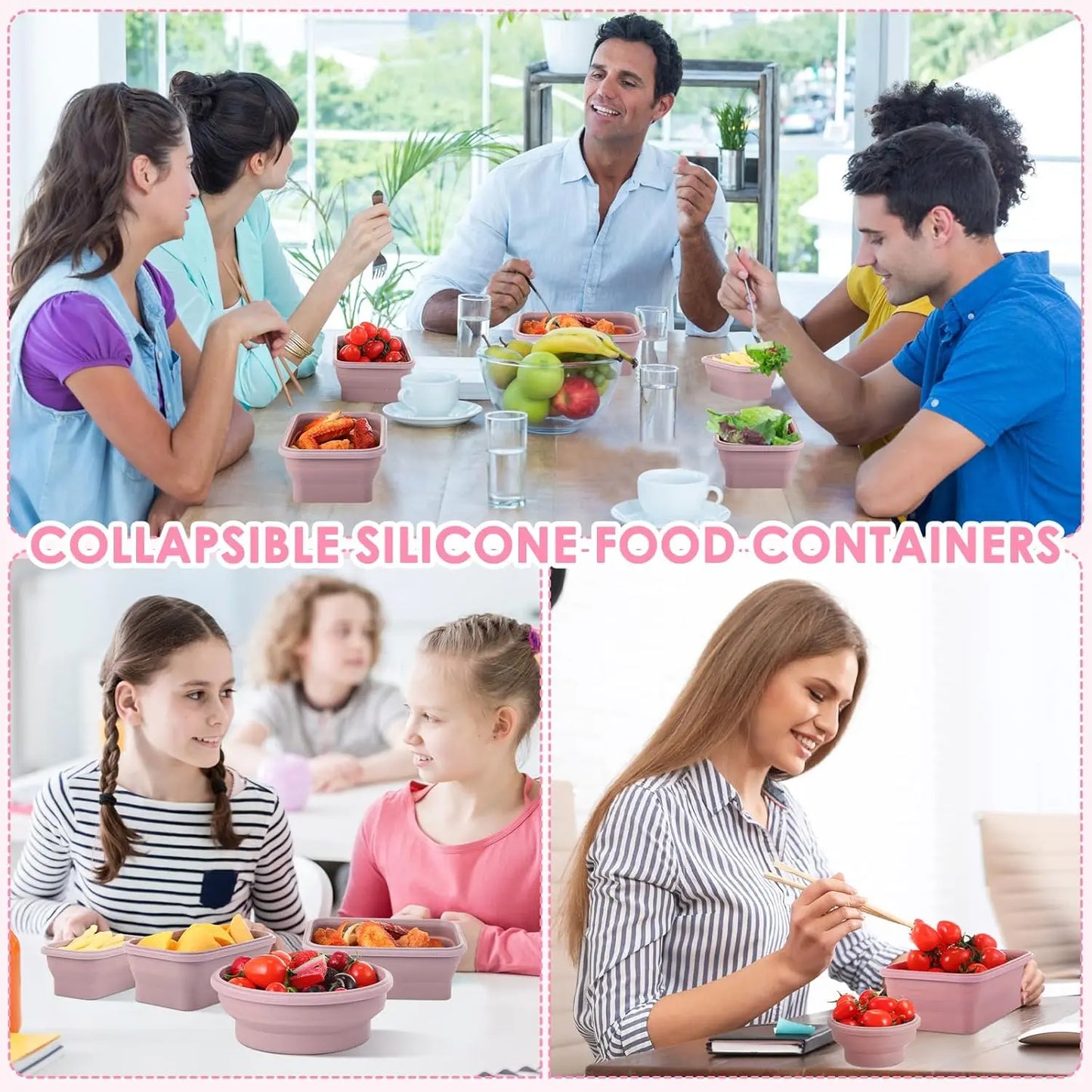 ¿Estás buscando una forma práctica, ecológica y económica de almacenar tus alimentos? Los Contenedores de Silicona Plegables son la solución ideal para mantener tus alimentos frescos y organizados
