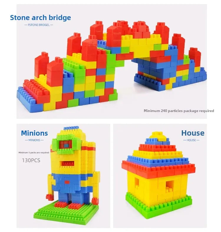 ¡Despierta la creatividad y el aprendizaje del pequeño con este set de bloques de construcción!