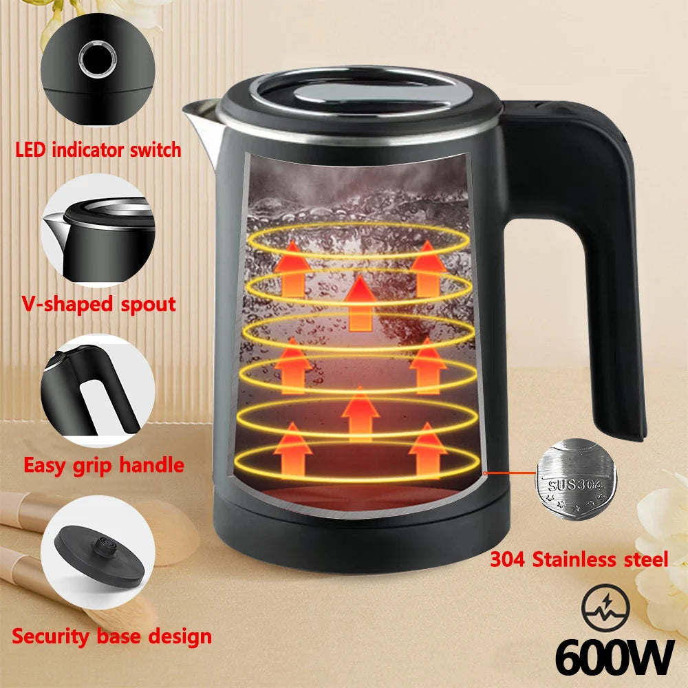 Disfruta de tu café, té o agua caliente en cualquier momento y lugar con este hervidor eléctrico portátil!