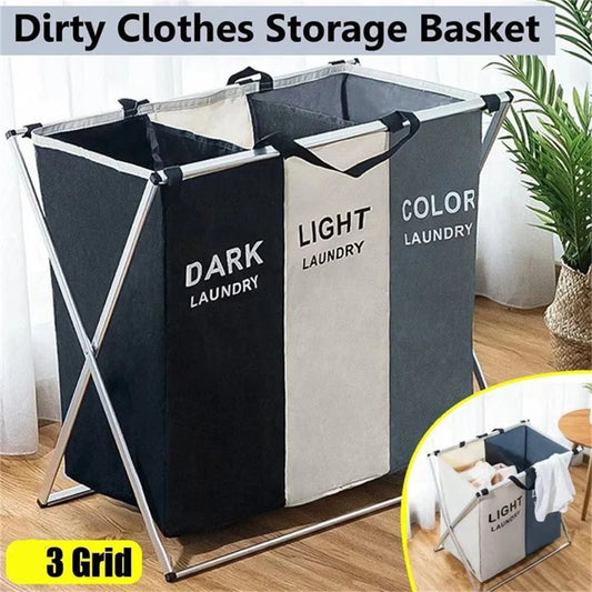 ¿Cansado de ver la ropa sucia amontonada? Nuestra Cesta de Lavandería de 3 Rejillas es la solución perfecta para mantener tu hogar organizado y limpio. Con un diseño moderno, práctico y eficiente, esta cesta de almacenamiento es ideal para tu baño