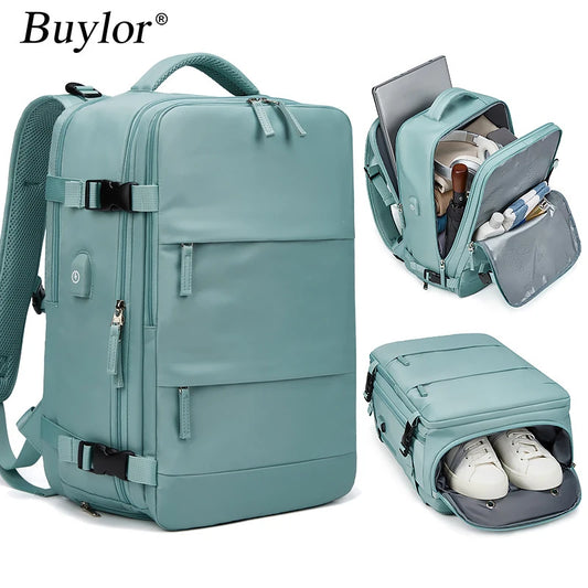 ¿Buscas una mochila que combine estilo, funcionalidad y comodidad? La Mochila de Viaje Buylor para Mujer es la opción perfecta para ti. Con un diseño moderno y práctico, esta mochila es ideal tanto para tus aventuras diarias como para viajes cortos