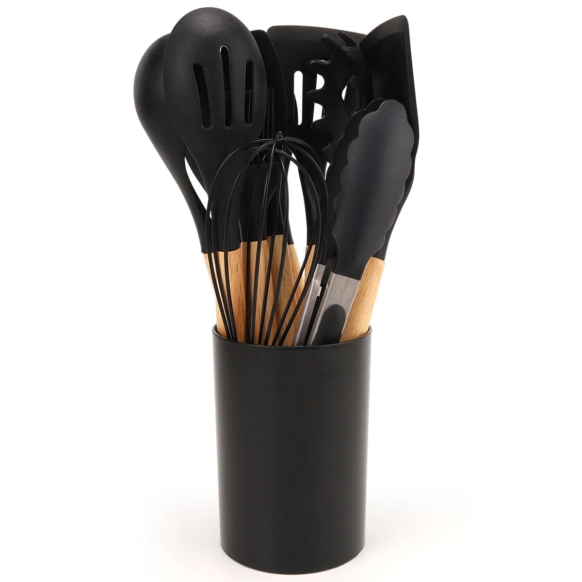 Todo lo que necesitas para hacer que tus momentos en la cocina sean más fáciles, seguros y eficientes, Kit de Cocina de 12 Piezas - Utensilios de Silicona sin BPA