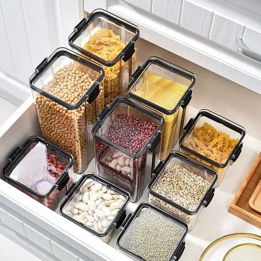 Organiza tu despensa como un chef con este set de contenedores herméticos para cocina. Paquete de 7 contenedores