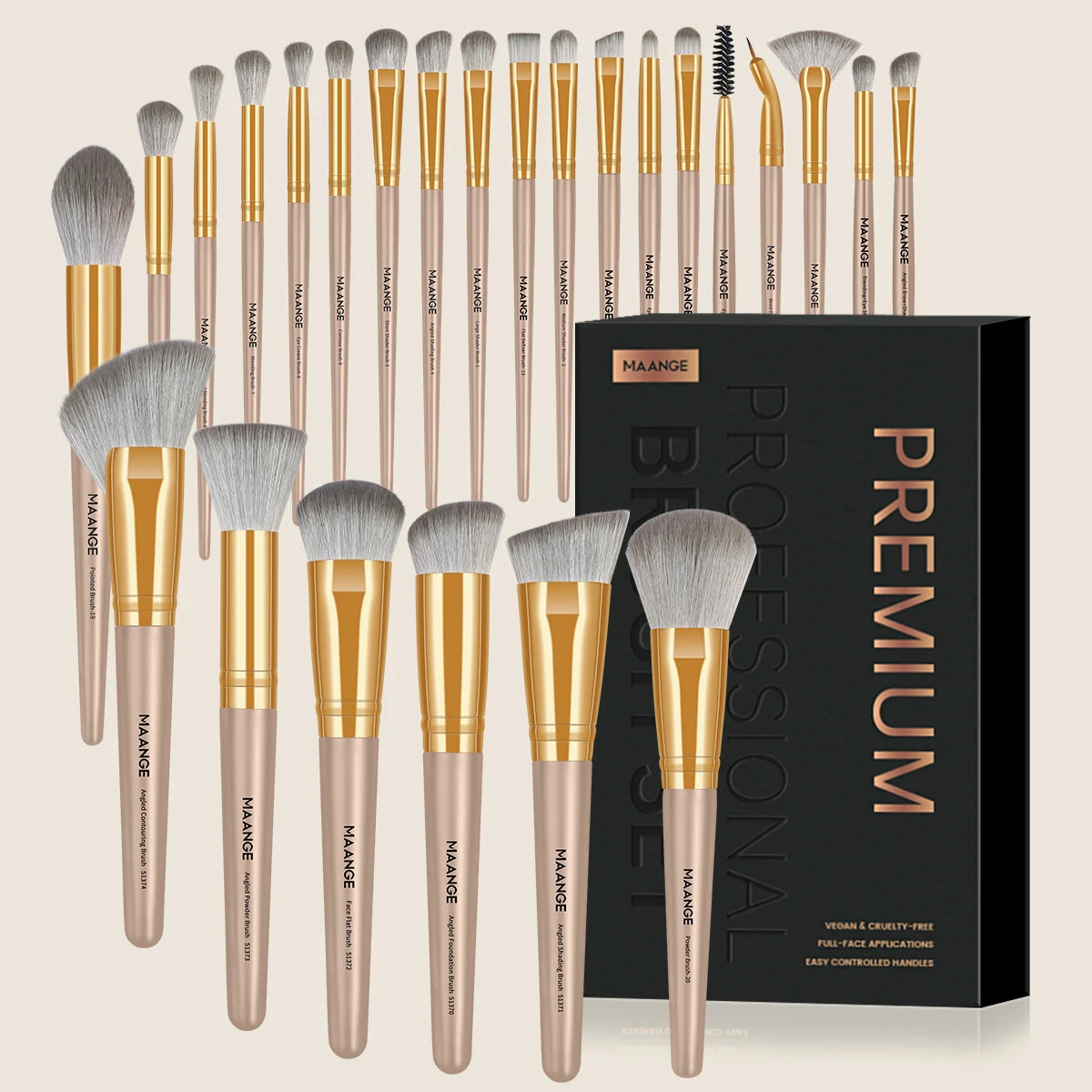 ¿Buscas un kit de maquillaje que tenga todo lo que necesitas para conseguir un look perfecto? El Kit de Brochas de Maquillaje MAANGE es la elección ideal, tanto si eres principiante como si eres un experto en maquillaje.