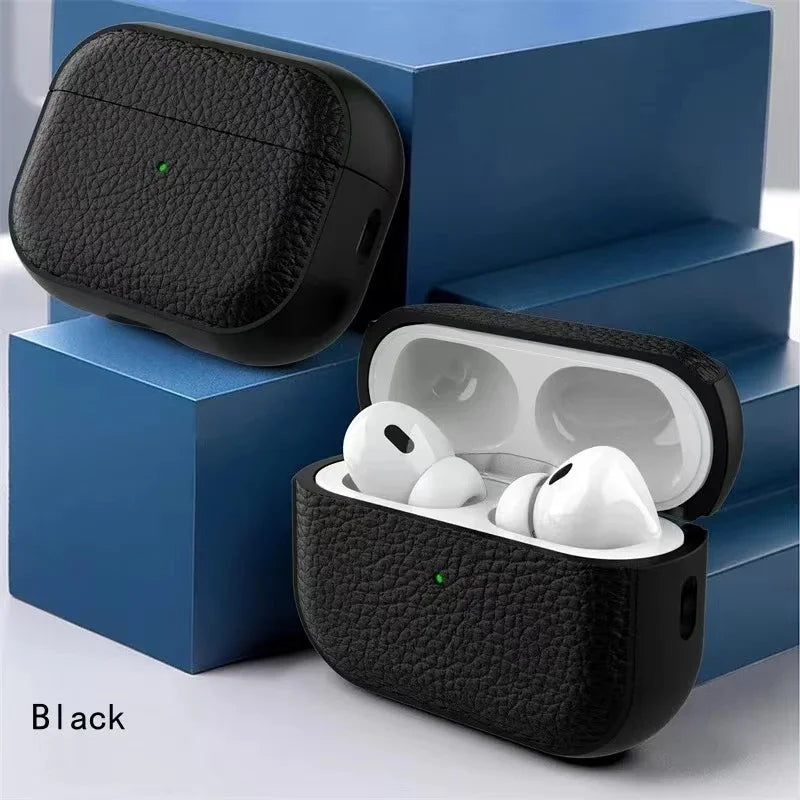 Dale a tus AirPods el mejor cuidado con esta funda de textura de cuero, diseñada para ofrecer protección, estilo y comodidad.