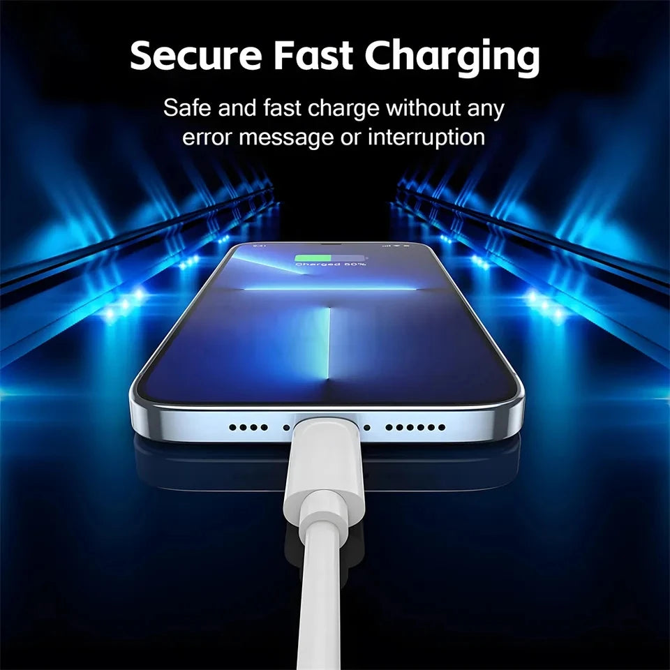 ¿Estás buscando un cable de carga confiable y rápido para tu dispositivo Apple? ¡Este Cable Cargador USB-A a Lightning es justo lo que necesitas! Con certificación MFi (Hecho para iPhone)