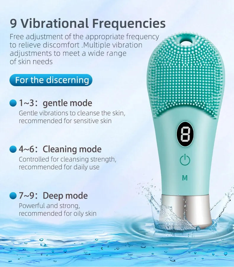 ¿Estás buscando una manera efectiva y suave de limpiar tu rostro todos los días? El Limpiador de Cepillo Facial Ultrasónico Eléctrico MIQMI es la solución ideal para obtener una piel fresca, rejuvenecida y libre de impurezas.