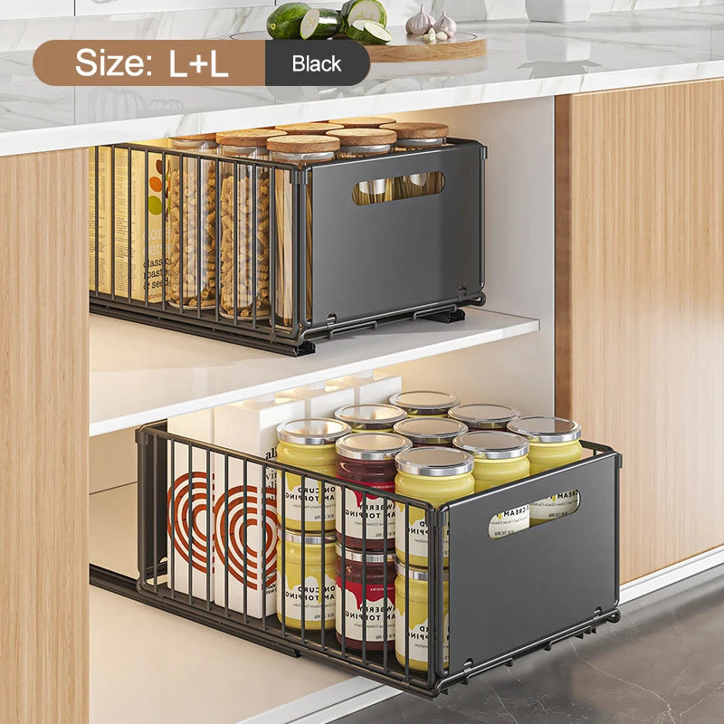 ¡Transforma tu cocina y otros espacios con el Organizador Extraíble JYPS! Diseñado para hacer tu vida más fácil, este estante de almacenamiento de alta calidad es la solución perfecta para mantener todo en su lugar y al alcance de la mano