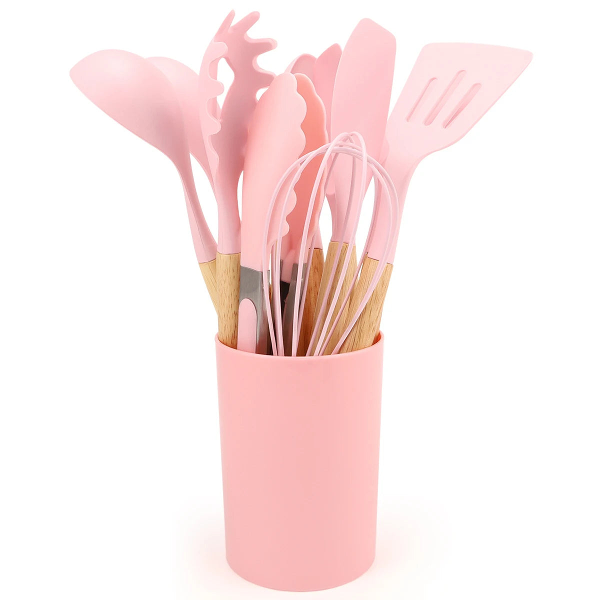 Todo lo que necesitas para hacer que tus momentos en la cocina sean más fáciles, seguros y eficientes, Kit de Cocina de 12 Piezas - Utensilios de Silicona sin BPA