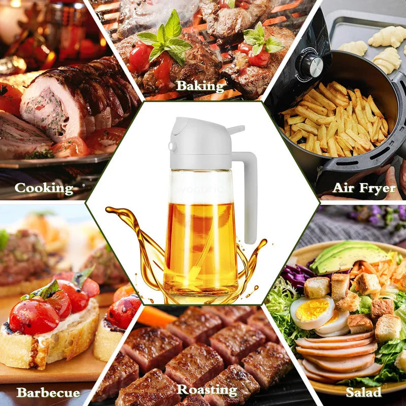 Cocina más saludable. Controla exactamente la cantidad de aceite que usas.