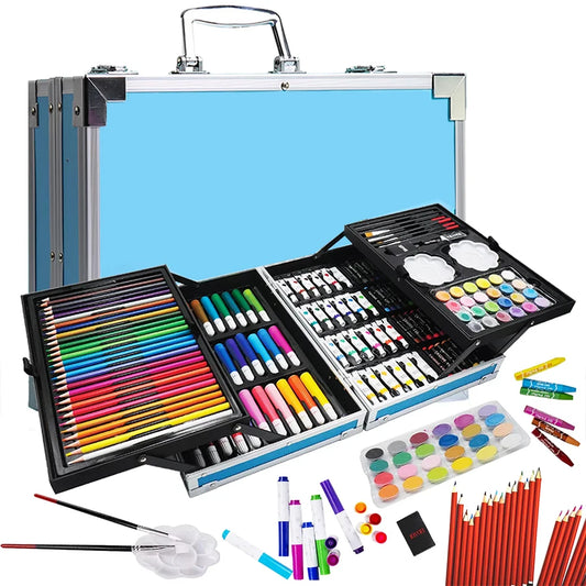 Inspira la creatividad y el desarrollo artístico de los más pequeños con este set completo de arte infantil de 200 piezas. Perfecto para niños que recién comienzan a explorar el arte o para pequeños artistas que desean perfeccionar sus habilidades