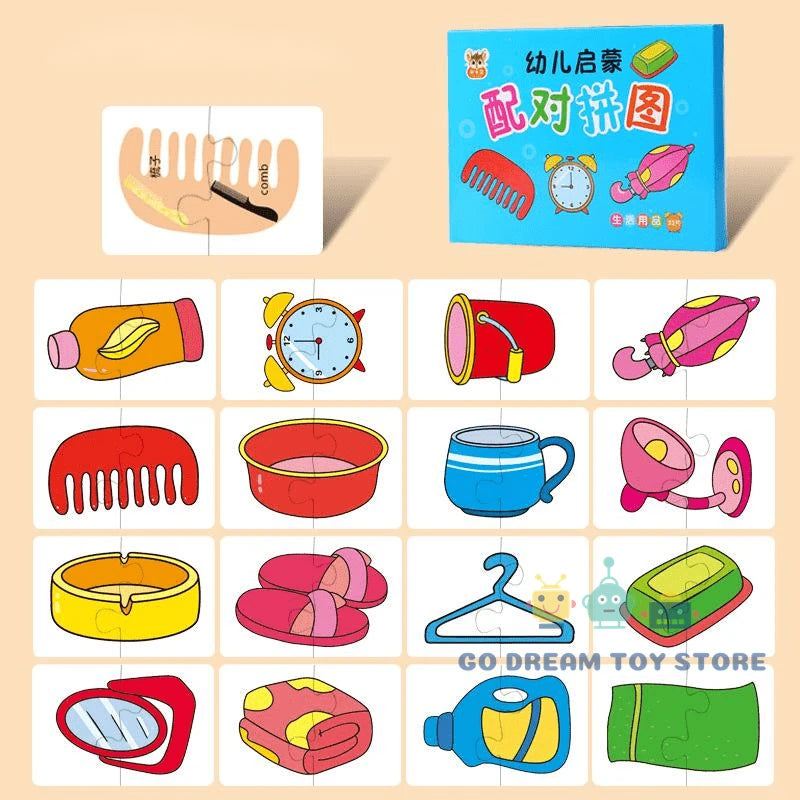 ¿Quieres que tu hijo aprenda mientras se divierte? 32 tarjetas Montessori para esimular la creatividad y memoria.