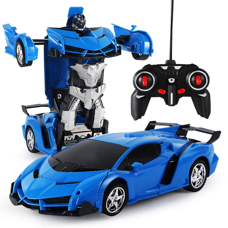 ¡El regalo perfecto para los pequeños aventureros! Presentamos los Coches y Camiones Teledirigidos 2 en 1, una emocionante combinación de coche deportivo y robot transformable. Diseñados para ofrecer horas de diversión