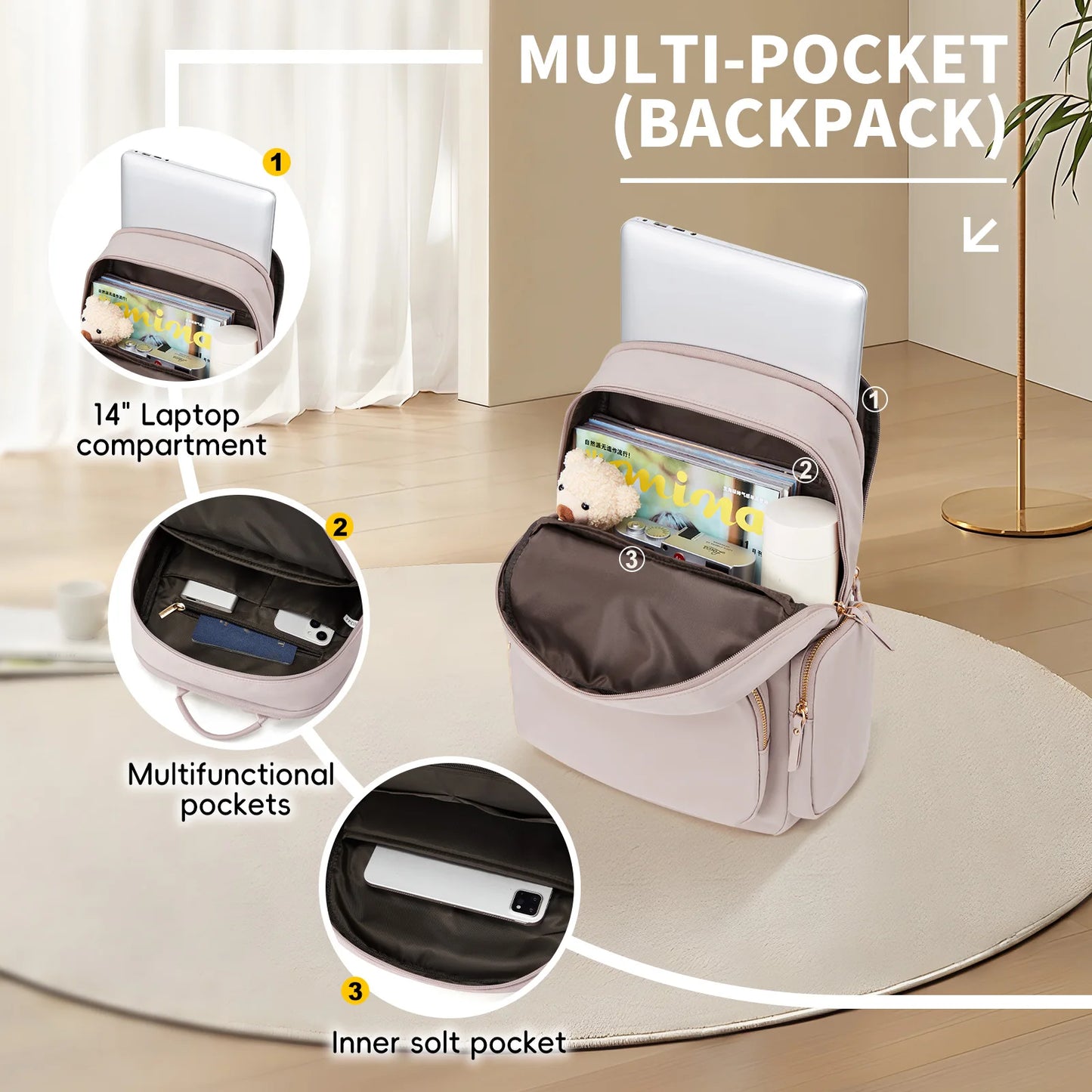 ¿Buscas una mochila elegante, funcional y resistente para acompañarte en tu día a día?