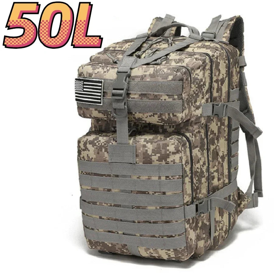 Prepárate para Cualquier Aventura con esta Mochila Táctica de 50 L