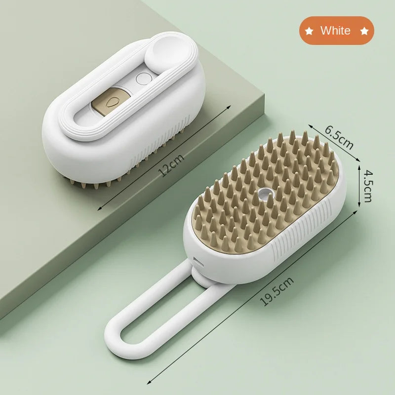 Masaje, Limpieza y Desenredo para tus mascotas con este Cepillo multifuncional.