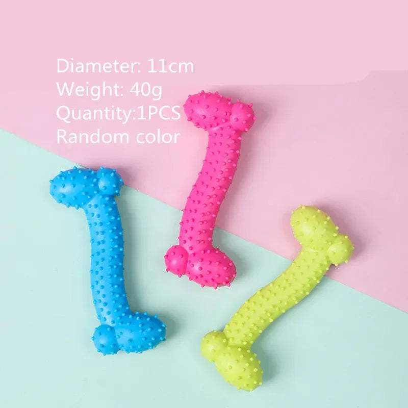 ¡Haz que tu mascota disfrute de horas de diversión y ejercicio con este juguete para perros de goma de alta calidad! Perfecto para perros pequeños, este juguete interactivo no solo ayuda a aliviar el aburrimiento