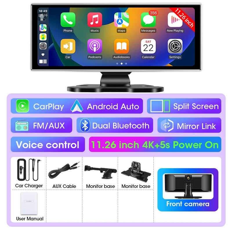 Convierte tu auto en un vehículo inteligente con esta increíble pantalla de 10.26 pulgadas!