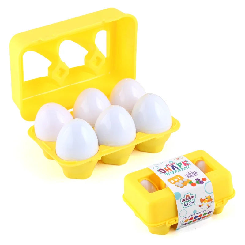 ¡Haz que tu pequeño aprenda mientras juega con nuestros Huevos a Juego para Niños Pequeños! Este juguete educativo Montessori está diseñado para estimular el desarrollo cognitivo, la coordinación y el reconocimiento de colores y formas