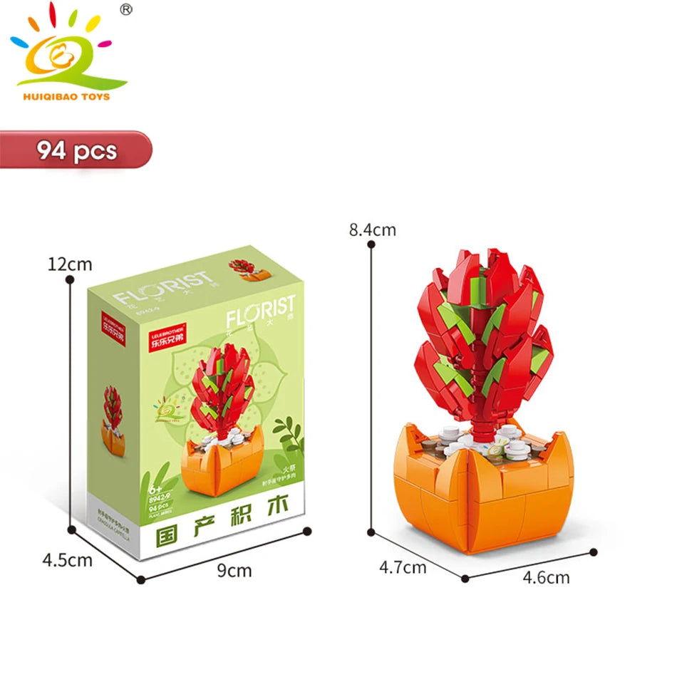 Crea belleza con tus manos: suculenta decorativa de bloques DIY