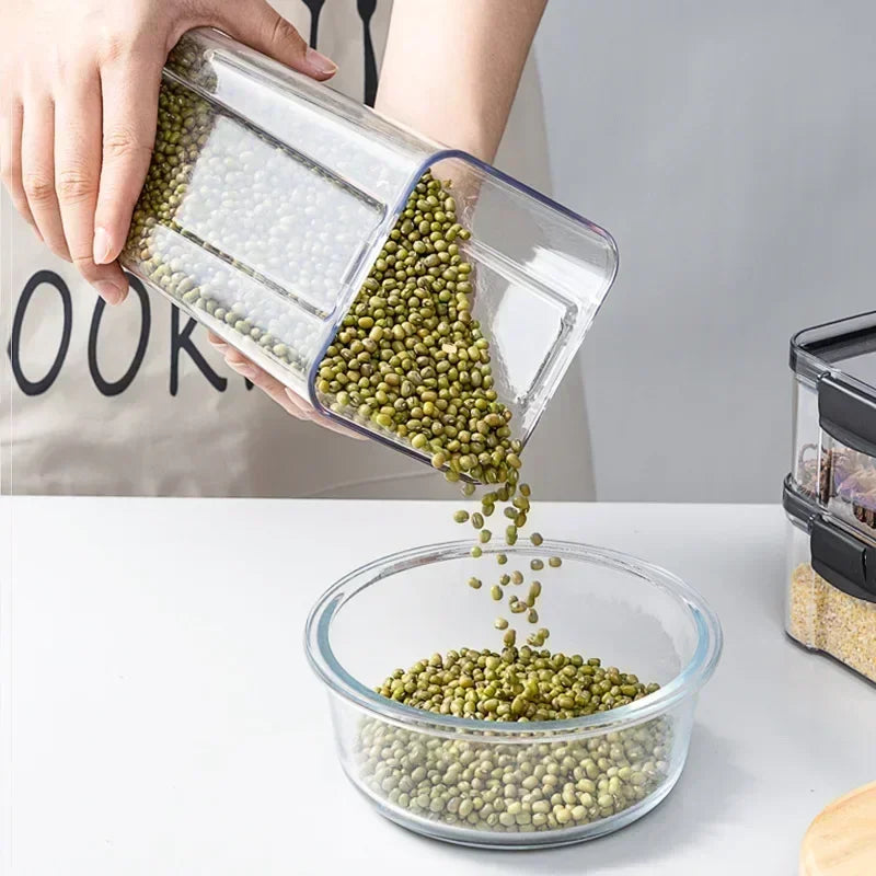 Organiza tu despensa como un chef con este set de contenedores herméticos para cocina. Paquete de 7 contenedores