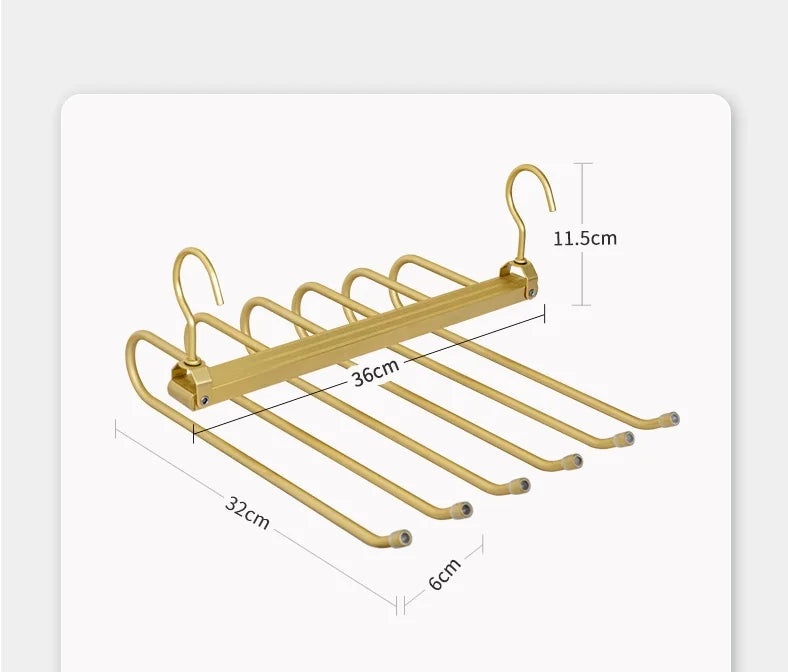 ¡Descubre la manera más inteligente de organizar tu armario! Las perchas multifuncionales 6 en 1 no solo ahorran espacio, sino que también mantienen tu ropa organizada, sin arrugas y siempre accesible.