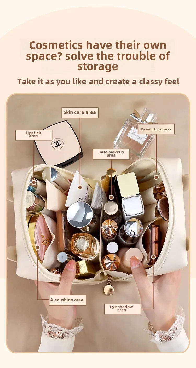 Organiza tu belleza con estilo y elegancia: Este Organizador de Maquillaje de Lujo es la solución perfecta para quienes buscan practicidad, diseño y durabilidad en un solo producto. Ideal para el uso diario o tus viajes