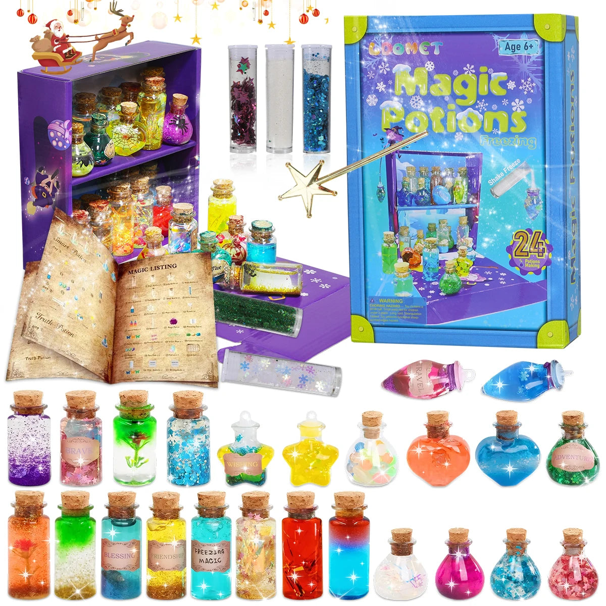 ¿Estás buscando un regalo único y emocionante para tus hijos? ¡Nuestro Kit de Pociones Mágicas DIY es la opción perfecta para despertar la imaginación y creatividad de los más pequeños! Este kit mágico permite a los niños crear sus propias pociones