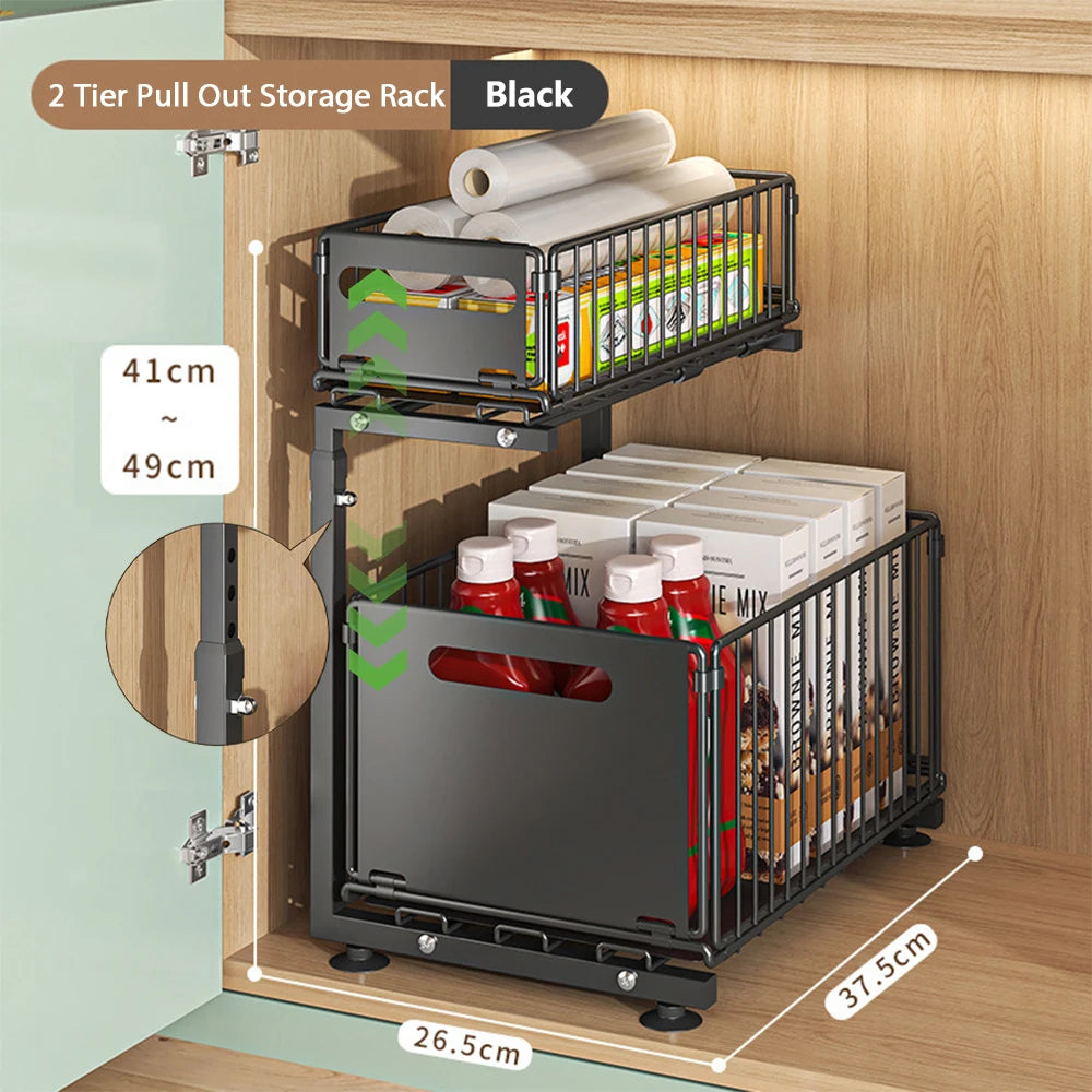 ¡Transforma tu cocina y otros espacios con el Organizador Extraíble JYPS! Diseñado para hacer tu vida más fácil, este estante de almacenamiento de alta calidad es la solución perfecta para mantener todo en su lugar y al alcance de la mano