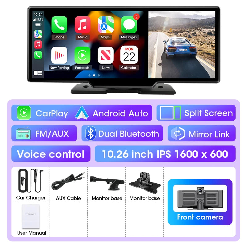 Convierte tu auto en un vehículo inteligente con esta increíble pantalla de 10.26 pulgadas!