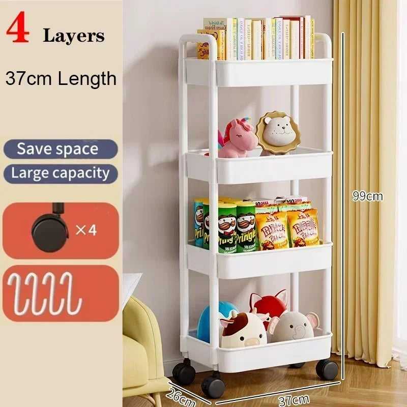Optimiza tu hogar con este carrito Organizador Multiusos con Ruedas! Ahorra espacio y Mantén el Orden.