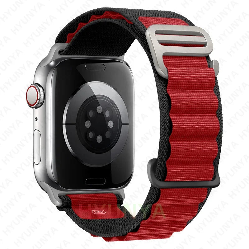 Comodidad, resistencia y estilo para tu Apple Watch con la correa Alpine deportiva.