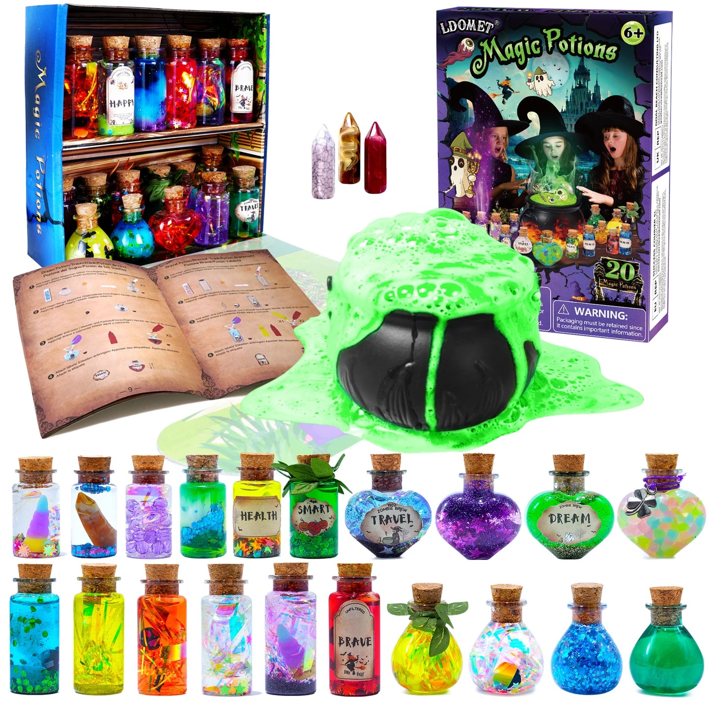 ¿Estás buscando un regalo único y emocionante para tus hijos? ¡Nuestro Kit de Pociones Mágicas DIY es la opción perfecta para despertar la imaginación y creatividad de los más pequeños! Este kit mágico permite a los niños crear sus propias pociones