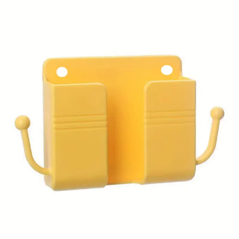 ¡Dile adiós al desorden con el innovador Soporte Adhesivo para Teléfono con Ganchos y Caja de Almacenamiento! Este práctico y funcional accesorio es la solución ideal para mantener tu teléfono móvil y controles remotos organizados