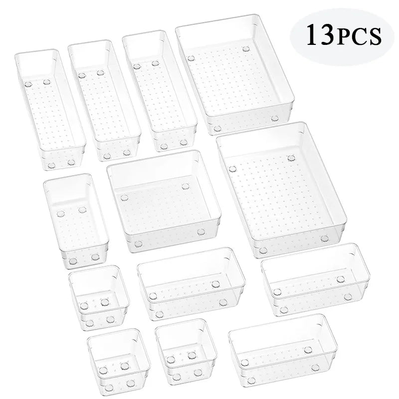 ¡Organiza tu vida con el Juego de Organizadores de Cajones Versátil de 10 Piezas! Este set está diseñado para transformar cualquier cajón desordenado en un espacio perfectamente organizado,
