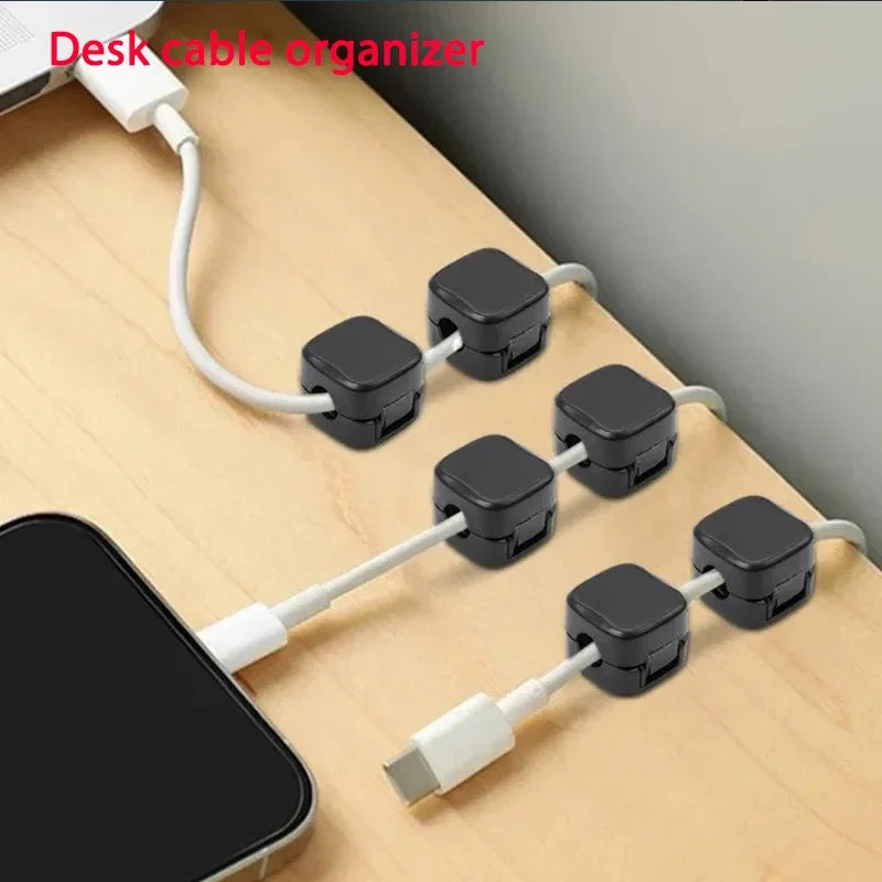 Mantén tu escritorio limpio y ordenado con el Organizador de Cable Magnético, diseñado para gestionar cables de manera eficiente y ofrecer un espacio de trabajo más organizado