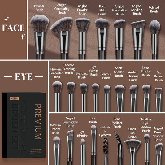 ¿Buscas un kit de maquillaje que tenga todo lo que necesitas para conseguir un look perfecto? El Kit de Brochas de Maquillaje MAANGE es la elección ideal, tanto si eres principiante como si eres un experto en maquillaje.