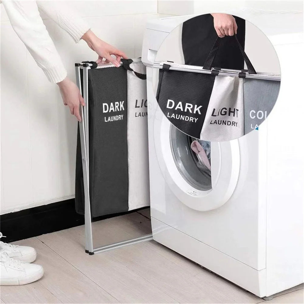 ¿Cansado de ver la ropa sucia amontonada? Nuestra Cesta de Lavandería de 3 Rejillas es la solución perfecta para mantener tu hogar organizado y limpio. Con un diseño moderno, práctico y eficiente, esta cesta de almacenamiento es ideal para tu baño