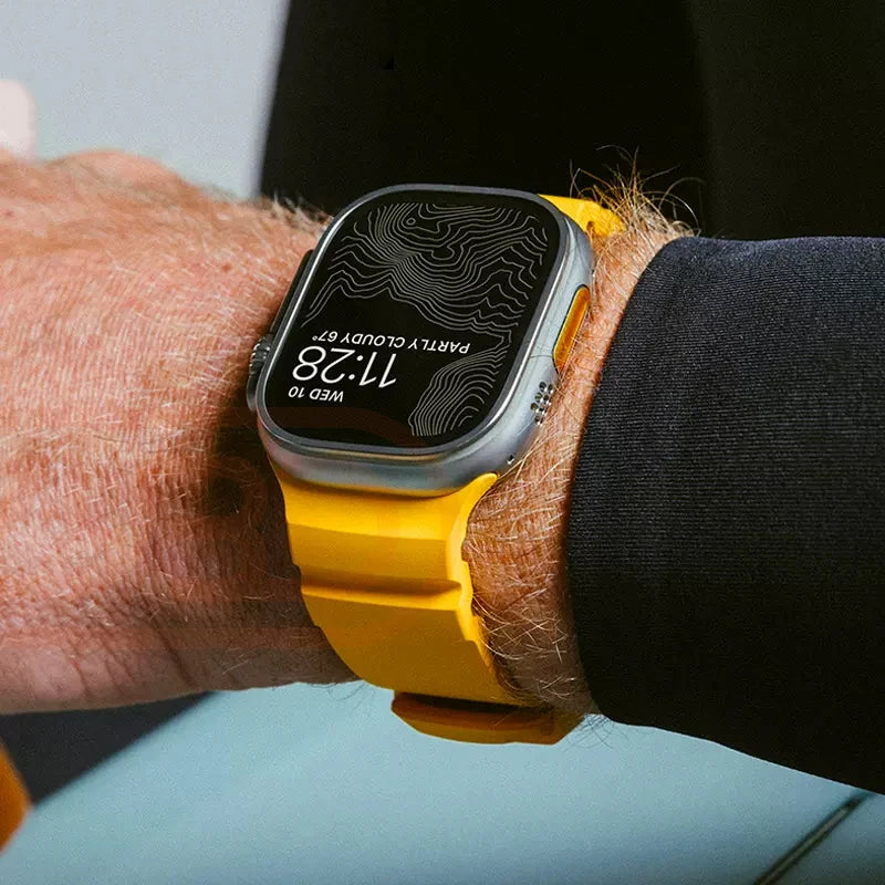 ¿Buscas Una Correa resistente, cómoda, con un diseño robusto y deportivo para tu Apple Watch?