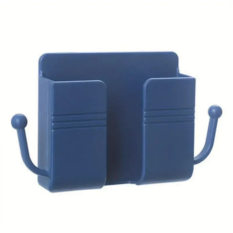¡Dile adiós al desorden con el innovador Soporte Adhesivo para Teléfono con Ganchos y Caja de Almacenamiento! Este práctico y funcional accesorio es la solución ideal para mantener tu teléfono móvil y controles remotos organizados